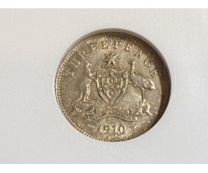 Australia 1910 Threepence NGC MS64